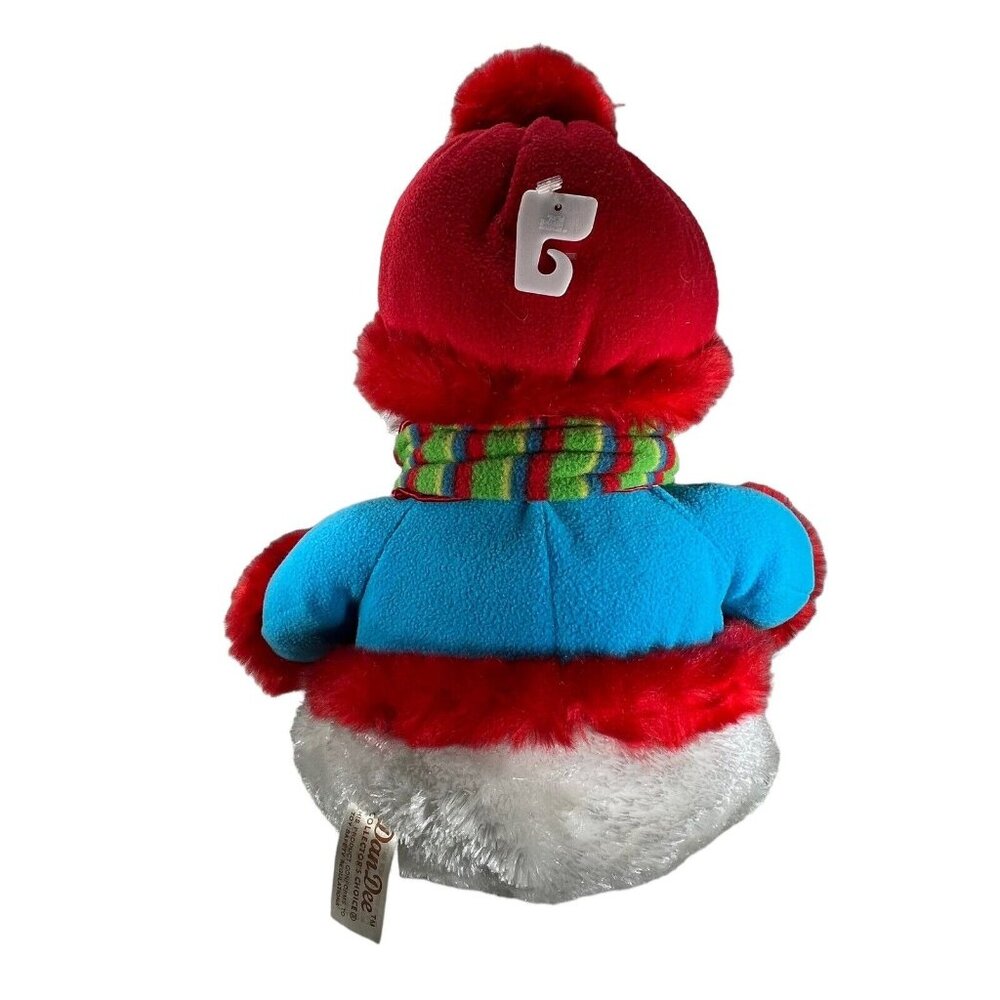 Plush Snowman Dan Dee Collectors Choice Scarf Sweater 14" Hat Snowflakes NWT - Picture 5 of 14